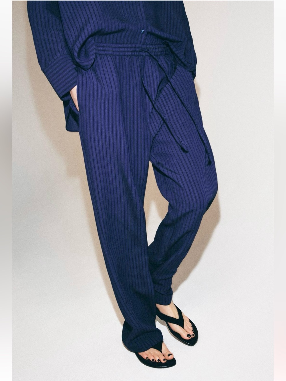 New ZARA ZW Collection Textured Pants